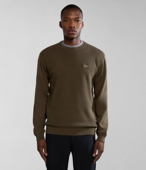 Pulls Napapijri Barensee Jumper Homme Vert | 5813JCIQP
