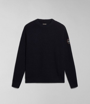 Pulls Napapijri Gwich Jumper Homme Bleu Foncé | 0175BVFTW