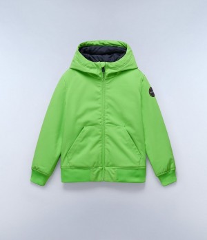 Short Jackets Napapijri Altmann Short Jacket (4-16 YEARS) Enfant Vert | 7419IRSQM