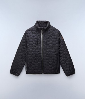 Short Jackets Napapijri Sarine Puffer Jacket (4-16 YEARS) Enfant Noir | 6059RFNPZ