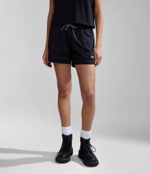 Short Napapijri Boyd Bermuda Shorts Femme Noir | 4253VTEIU