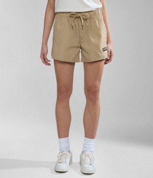 Short Napapijri Boyd Bermuda Shorts Femme Beige | 5430WLBQO