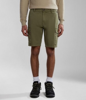 Short Napapijri Deline Bermuda Shorts Homme Vert | 6415EYJUT