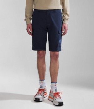 Short Napapijri Horton Bermuda Shorts Homme Bleu Foncé | 3951SJCQZ