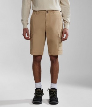 Short Napapijri Horton Bermuda Shorts Homme Beige | 5809GUWOY