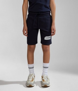 Short Napapijri Kitik Bermuda Shorts (4-16 YEARS) Enfant Bleu Foncé | 8920MQOJZ