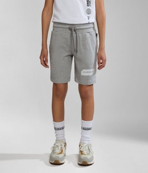 Short Napapijri Kitik Bermuda Shorts (4-16 YEARS) Enfant Grise | 4980SMJWG
