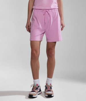 Short Napapijri Kreis Bermuda Shorts Femme Rose | 1937KXRSF