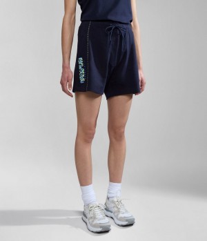 Short Napapijri Kreis Bermuda Shorts Femme Bleu Foncé | 0745UIJSK