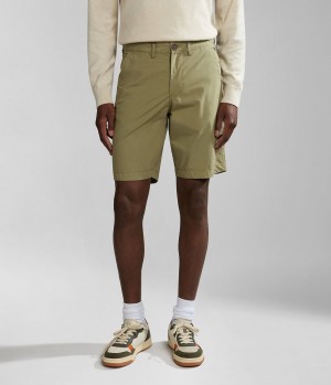 Short Napapijri Nakuru Bermuda Shorts Homme Vert | 0731RTPLX