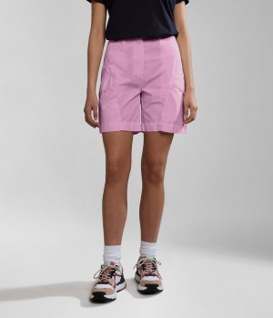 Short Napapijri Narin Bermuda Shorts Femme Rose | 7658BDXVA
