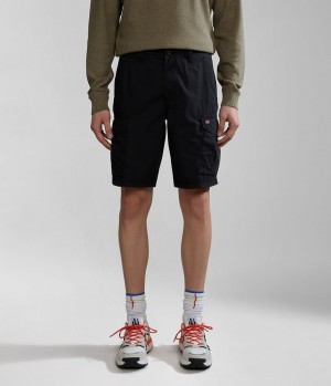 Short Napapijri Noto Bermuda Shorts Homme Noir | 4978SRYHW