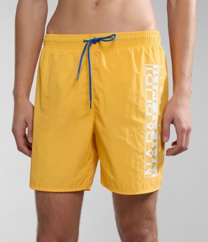 Slip de Bain Napapijri Box Swimming Trunks Homme Jaune | 1470BRGAL