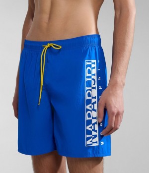 Slip de Bain Napapijri Box Swimming Trunks Homme Bleu | 8165TQUFH