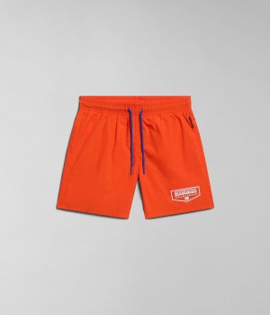 Slip de Bain Napapijri Cree Swimming Trunks (4-16 YEARS) Enfant Orange | 9853VJMZT