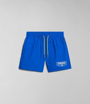 Slip de Bain Napapijri Cree Swimming Trunks (4-16 YEARS) Enfant Bleu | 3258VXEMS