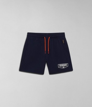Slip de Bain Napapijri Cree Swimming Trunks (4-16 YEARS) Enfant Bleu Foncé | 0672FSJLC