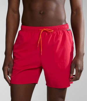 Slip de Bain Napapijri Haldane Swimming Trunks Homme Rouge | 8346GAMDR