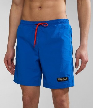 Slip de Bain Napapijri Iaato Summer Trunks Homme Bleu | 8620VZUWT