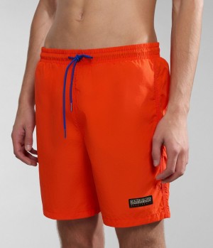 Slip de Bain Napapijri Iaato Summer Trunks Homme Orange | 9671RIYZN