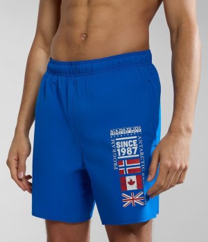 Slip de Bain Napapijri Sahtu Swimming Trunks Homme Bleu | 0198TCBPA