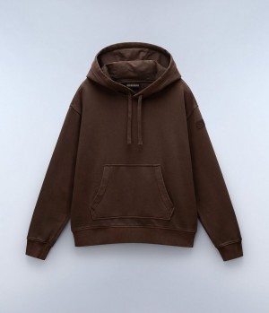 Sweat a Capuche Napapijri Castor Hoodie Femme Marron | 9850GCUHN