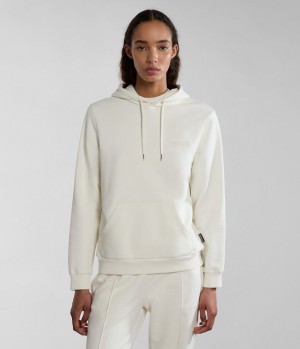 Sweat a Capuche Napapijri Iaato Summer Hoodie Femme Blanche | 9713RPWYV