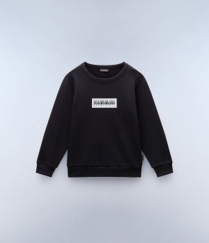 Sweats Napapijri Chamois Sweatshirt (4-16 YEARS) Enfant Noir | 0637LYHIE
