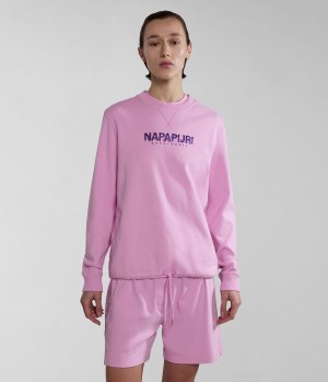 Sweats Napapijri Kreis Sweatshirt Femme Rose | 5176SIUGY