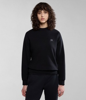 Sweats Napapijri Nina Summer Sweatshirt Femme Noir | 0915FXGZD