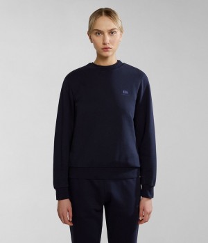 Sweats Napapijri Nina Summer Sweatshirt Femme Bleu Foncé | 0725LKUFI