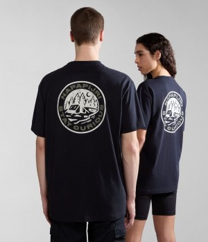 T Shirts Napapijri Kotcho Short Sleeve T-Shirt Homme Noir | 1352SMYHO