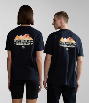 T Shirts Napapijri Tahi Short Sleeve T-Shirt Homme Noir | 2084GSDNB