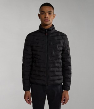 Veste Puffer Napapijri Alvar Reversible Puffer Jacket Homme Noir | 3812JZNBV