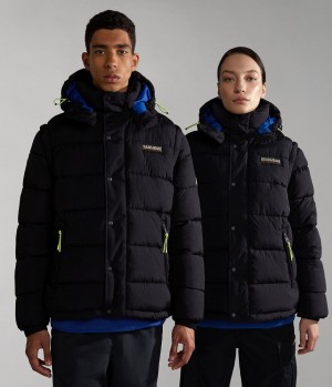 Veste Puffer Napapijri Rick Puffer Jacket Homme Noir | 6834ZFAWB