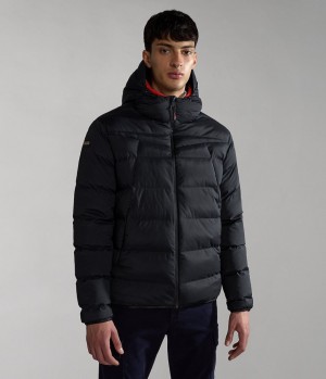 Veste Puffer Napapijri Thermo Puffer Jacket Homme Noir | 4816KZWLS