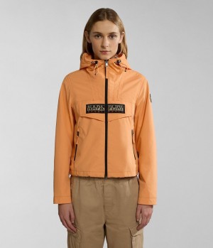Vestes De Pluie Napapijri Rainforest Open Summer Jacket Femme Orange | 0269PYQCD