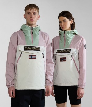 Vestes De Pluie Napapijri Rainforest Ripstop Anorak Jacket - Unisex Femme Multicolour | 8463CZWJM