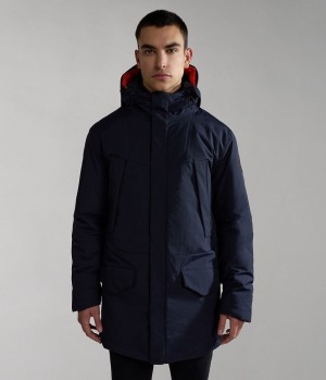 Vestes Parkas Napapijri Rankine Parka Jacket Homme Bleu Foncé | 6513OPDAG