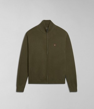 Zip Jumpers Napapijri Decatur Full-Zip Jumper Homme Vert | 5713DUFAT