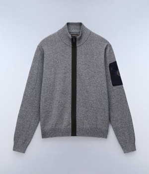 Zip Jumpers Napapijri Gardy Full-Zip Jumper Homme Beige | 9542PIUOJ